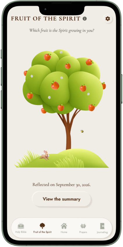 The fruit-bearing tree after a weekly reflection